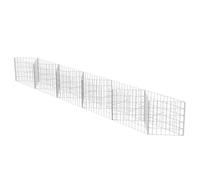 vidaXL Jardinera de gaviones rectangular acero galvanizado 300x30x50 cm Arriate