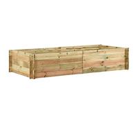 vidaXL Jardinera de Huerto Madera de Pino Plantador Sembradora Macetero