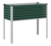 vidaXL Jardinera de jardín Verde 100x45x90 cm Acero