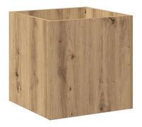 vidaXL Jardinera de Madera contrachapada Roble Artesanal 40x40x40 cm, Jardinera cajón, Jardinera Cuadrada, Maceta, Jardinera Cubo, macetero
