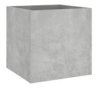 vidaXL Jardinera de Madera de ingeniería Gris hormigón 40x40x40 cm