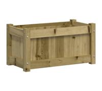vidaXL Jardinera, Macetero de Plantas Flores Verduras, Jardinera de Hierbas, Macetero para Balcón Patio Terraza, Madera de Pino Impregnada