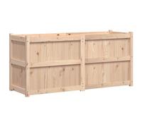 vidaXL Jardinera de Madera Maciza de Pino 150x50x70 cm