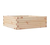 vidaXL Jardinera de Madera Maciza de Pino 70x70x23 cm