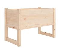 vidaXL Jardinera Maceteros Macetas Plantas Interior Exterior Soporte Decoración Jardín Terraza Balcón Oficina de Madera Maciza de Pino