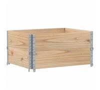 vidaXL Jardinera de Madera Maciza de Pino 80x60 cm, Jardinera de Exterior, Jardinera para Flores, macetero para Tomates, Jardinera de Patio