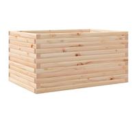 vidaXL Jardinera de Madera Maciza de Pino 90x60x45,5 cm, Jardinera, Jardinera de Patio, Jardinera de Hierbas, Jardinera de Exterior, Jardinera