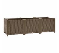 vidaXL Jardinera elevada 120x40x38 cm Polipropileno