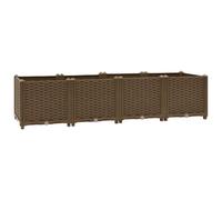 vidaXL Jardinera elevada 160x40x38 cm Polipropileno