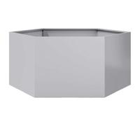 vidaXL Jardinera Hexagonal Acero galvanizado 104x90x45 cm, Jardinera de Flores, Jardinera de Patio, macetero, Jardinera de Exterior