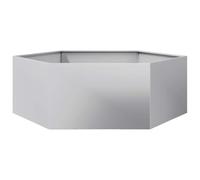 vidaXL Jardinera Hexagonal Acero galvanizado 138x120x45 cm, Jardinera de Flores, Jardinera de Patio, macetero, Jardinera de Exterior