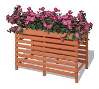 vidaXL jardinera jardineras jardinera de madera