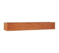 vidaXL Jardinera Macetas Maceteros Plantas Flores Huerto Hierbas Verduras Arriate Jardín Patio Balcón Terraza Exterior de Acero Corten Oxidado