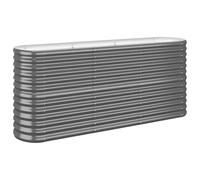 vidaXL Jardinera Macetero Acero galvanizado Antracita 152x40x68 cm