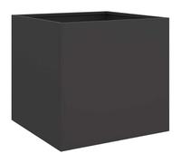 vidaXL Jardinera Arriate Elevado - Soporte para Macetas para Plantas, Flores y Hierbas, Acero Negro