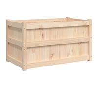vidaXL Jardinera, Macetero para Plantas Flores Verduras, Jardinera Decorativa, Macetero para Jardín Patio Balcón, Madera Maciza de Pino