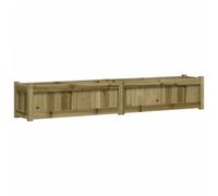 vidaXL Jardinera, Macetero Rectangular, Maceta de Hierbas Flores Plantas, Jardinera para Balcón Terraza Jardín, Madera de Pino Impregnada