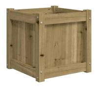 vidaXL Jardinera, Macetero Rectangular, Maceta de Hierbas Flores Plantas, Jardinera para Balcón Terraza Jardín, Madera de Pino Impregnada