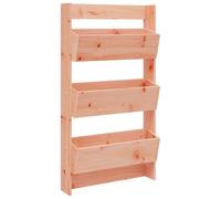 vidaXL Jardinera Pared 3 Niveles Madera Maciza Douglas 60x18,5x110 cm