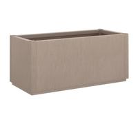 vidaXL Jardinera PP marrón Claro 80x36x35 cm