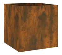 vidaXL Jardinera Roble Ahumado 40x40x40 cm Madera de ingeniería