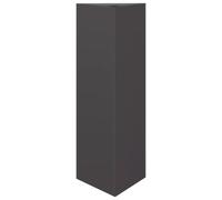 vidaXL Jardinera Triangular Acero Negro 30x26x75 cm, Macetero de Jardín, Exterior, Patio