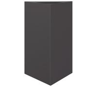 vidaXL Jardinera Triangular Acero Negro 50x43x75 cm, macetero, Jardinera de Exterior, Jardinera de jardín, maceteros, Jardinera de Patio