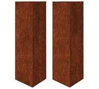 vidaXL - Jardineras (2 unidades, triangular, acero resistente a la intemperie