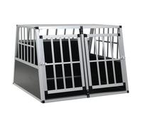 Vidaxl jaula de perro con puerta doble 94x88x69 cm