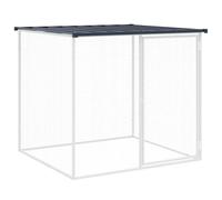 vidaXL Jaula gallinas y toldo Acero galvanizado Antracita 103x98x90 cm