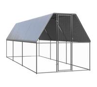 vidaXL Jaula gallinero de Exterior de Acero galvanizado 2x6x2 m
