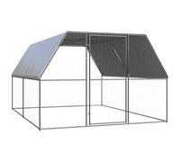 vidaXL Jaula gallinero de Exterior de Acero galvanizado 3x4x2 m