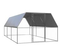 vidaXL Jaula gallinero de Exterior de Acero galvanizado 3x6x2 m