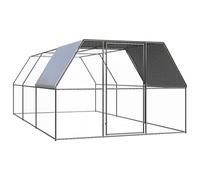vidaXL Jaula Gallinero de Exterior de Acero Galvanizado 3x6x2 m Casa Gallinas