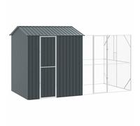 vidaXL Jaula para Aves Antracita 418 x 210 x 247 cm Acero galvanizado