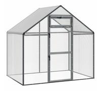 vidaXL Jaula para Aves Gris Antracita 181,5 x 112,5 x 173,5 cm