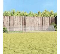 vidaXL Jaula para conejos plateada, 215 x 100 x 85 cm, acero galvanizado, diseño de jardín y terraza, características modernas, materiales resistentes, soluciones para exteriores