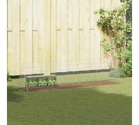 vidaXL Jaula para conejos plateada, 650 x 55 x 55 cm, de acero galvanizado, para jardín y terraza, resistente y elegante, adecuada para todas las edades, opciones prácticas para una bonita zona al