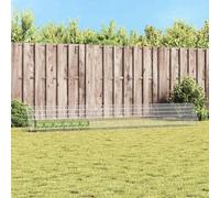 vidaXL Jaula para conejos plateada, 650 x 55 x 55 cm, de acero galvanizado, para jardín y terraza, resistente y elegante, adecuada para todas las edades, opciones prácticas para una bonita zona al