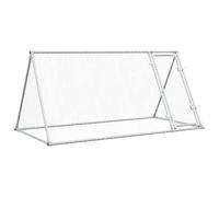 vidaXL Jaula para gallinas Acero galvanizado Plateado 200x105x91 cm