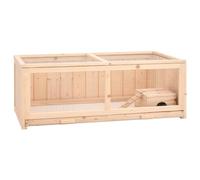 vidaXL Jaula para hámster Madera Maciza Abeto 104x52x38 cm