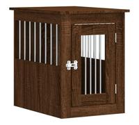 vidaXL Jaula para Perros Madera de ingeniería Roble marrón 45x62x59 cm