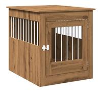 vidaXL Jaula para perros mueble madera contrachapada roble artesanal