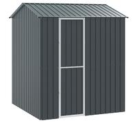 vidaXL Jaulas grandes para pájaros en gris antracita Refugio exterior robusto para mascotas Diseño espacioso de acero con recubrimiento en polvo Estética moderna