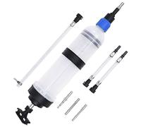 vidaXL Jeringa de Control de Líquidos Extractor Cambios Bomba Tubo Flexible Inyectar Extraer Aceite Cilindros Maestros Botellas Purga Multiusos 1,5 L