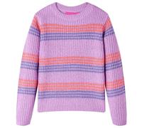 vidaXL Jersey de Punto Infantil con Rayas Suéter de Niños Ropa Color Lila y Rosa 140