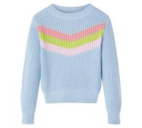 vidaXL Jersey de Punto Infantil Suéter de Niños Manga Larga Cuello Redondo Azul 104