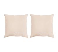 vidaXL Juego de 2 cojines beige 80 x 80 cm, fibra de kapok