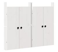 vidaXL Juego de 2 puertas exteriores para armario, color blanco, 50 x 9 x 82 cm, madera maciza de pino