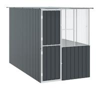 vidaXL Juego de 3 jaulas industriales para pájaros | Metal robusto y red para alojamiento exterior | Resistente a la intemperie | Diseño espacioso | Gris y Blanco